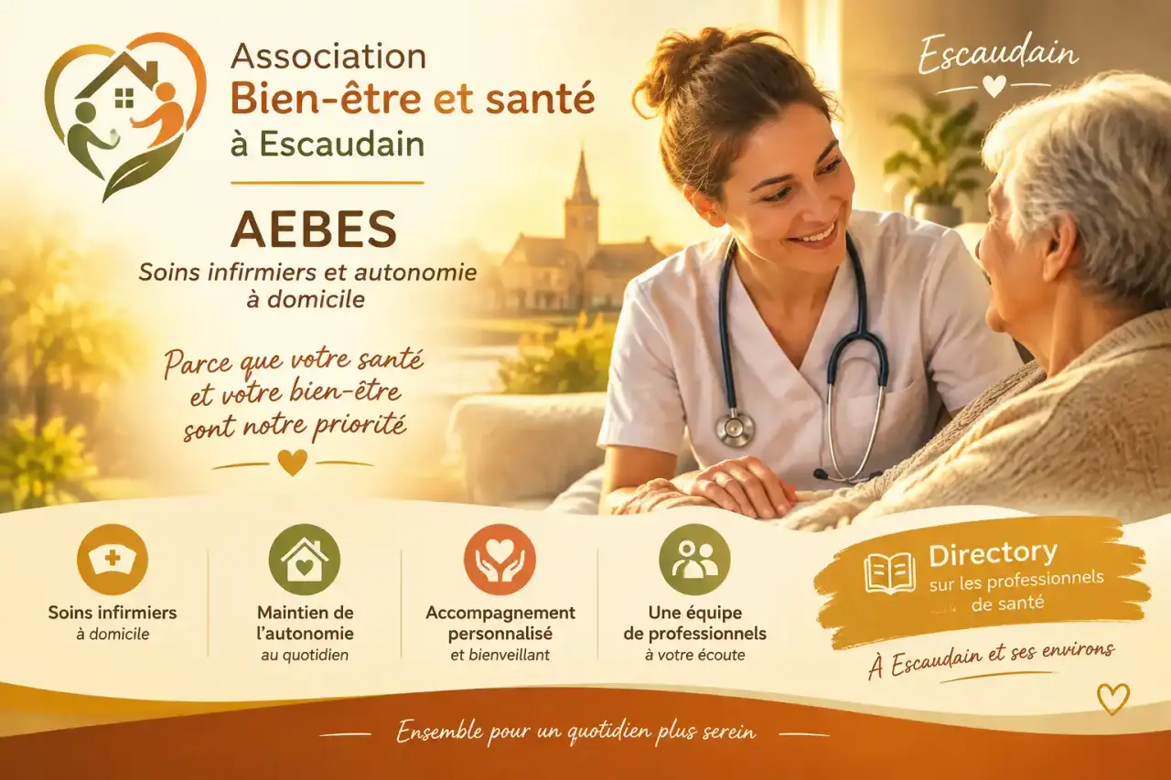 Association Bien-être et santé à Escaudain : AEBES, soins infirmiers et autonomie à domicile