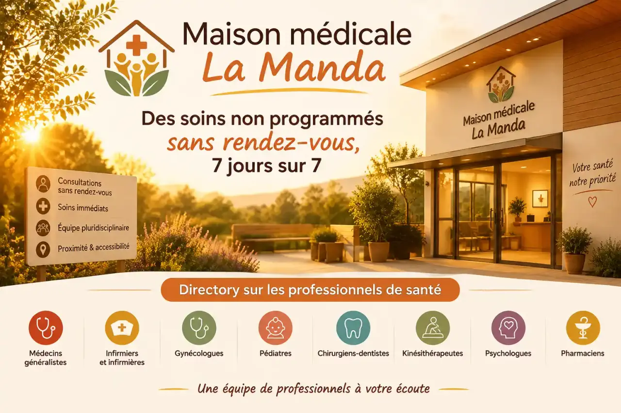 Maison médicale La Manda : des soins non programmés sans rendez-vous, 7 jours sur 7