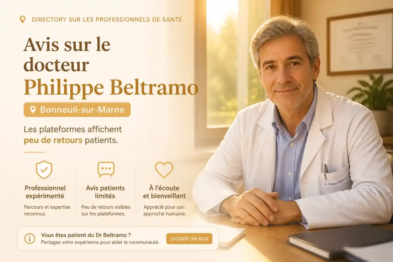 Avis sur le docteur Philippe Beltramo à Bonneuil-sur-Marne : les plateformes affichent peu de retours patients