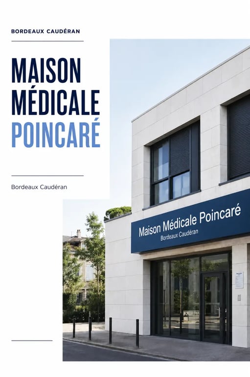Maison médicale poincaré à Bordeaux Caudéran, vue extérieure du bâtiment médical
