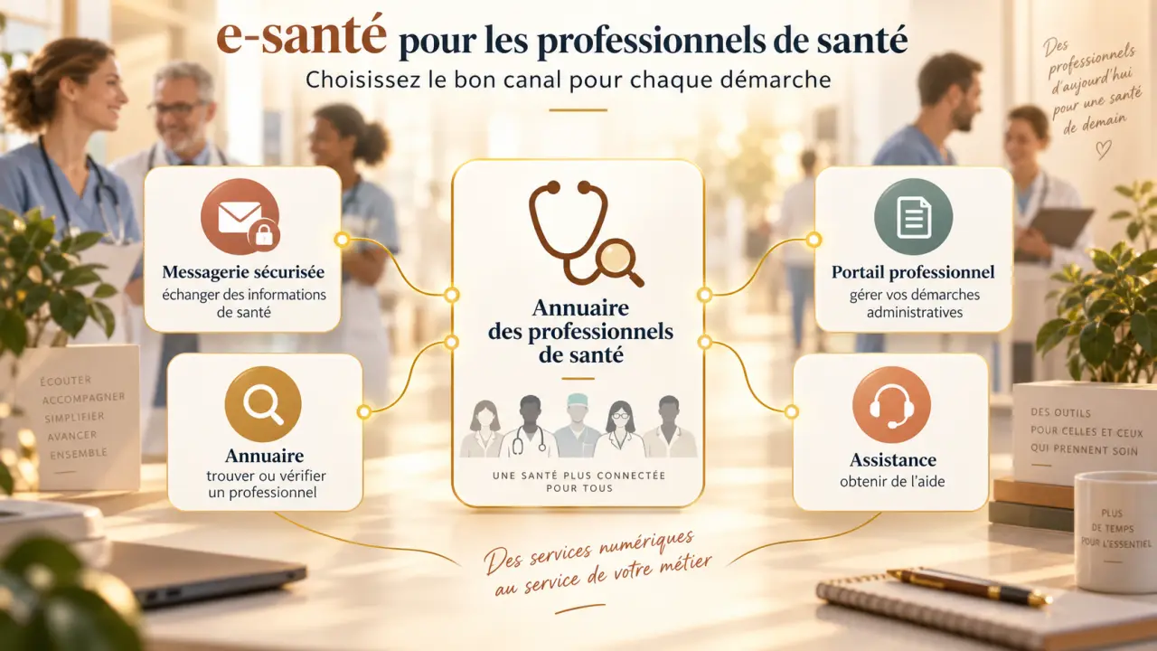 ISANTE pour les professionnels de santé : choisissez le bon canal pour chaque démarche