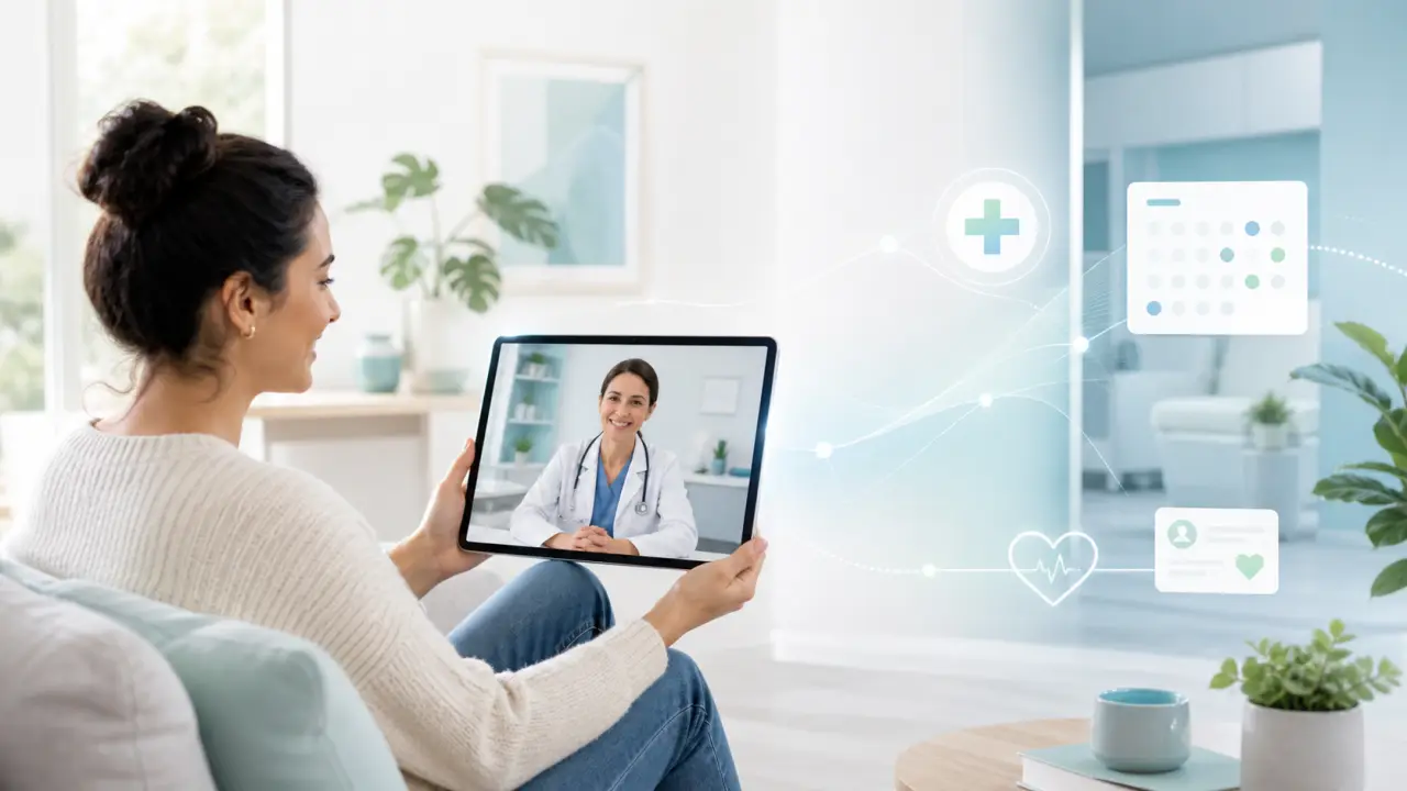 Parcours de soins hybride entre consultation médicale en ligne et rendez-vous en cabinet