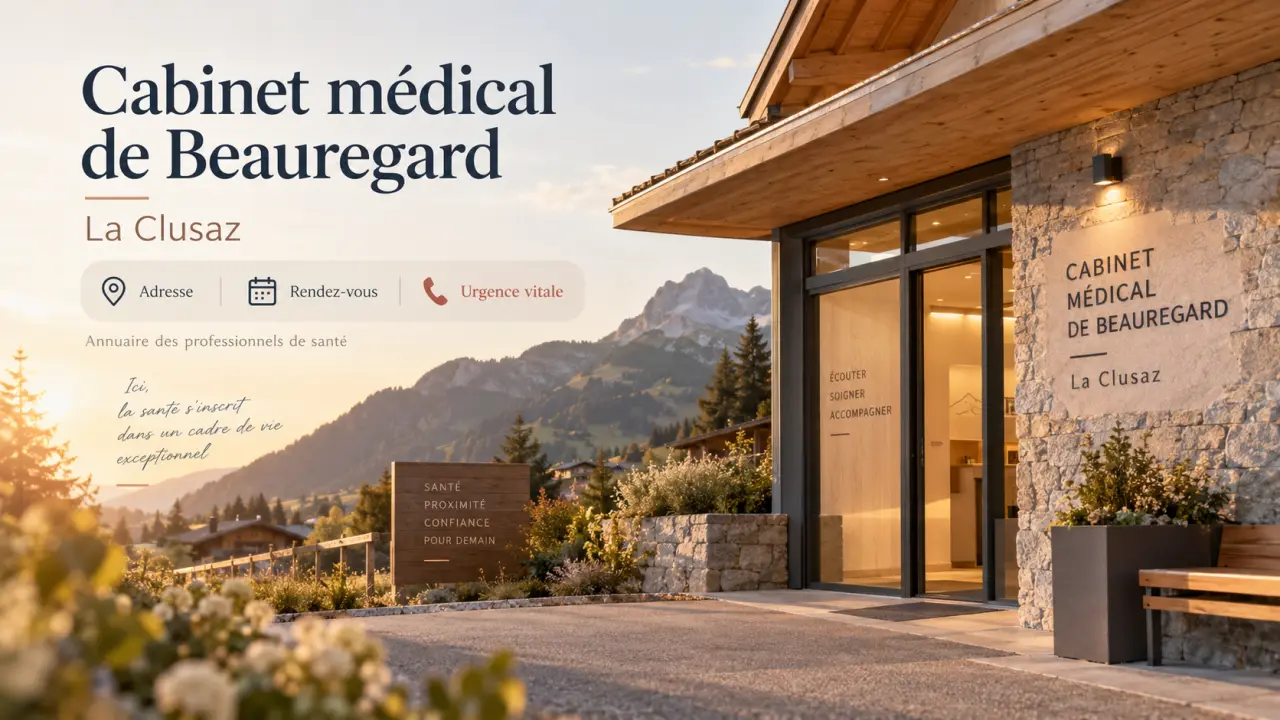 Cabinet médical de Beauregard à La Clusaz : adresse, rendez-vous et urgence vitale