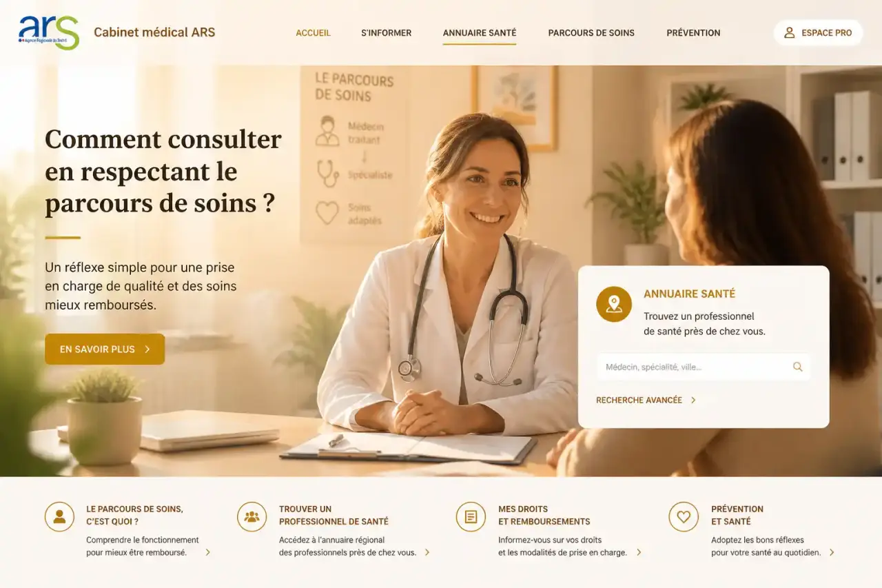 Cabinet médical ARS : comment consulter en respectant le parcours de soins ?