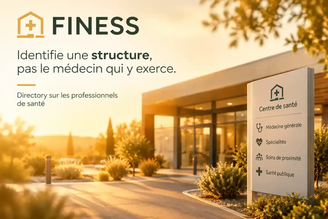 FINESS identifie une structure, pas le médecin qui y exerce